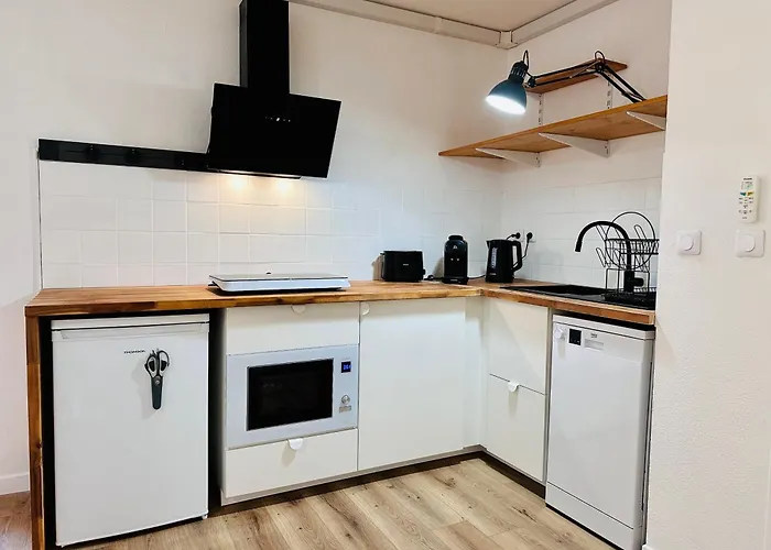 Apartment 40M2-Air Conditioning-Elevator-Underground Parking-Self Checkin! Appart Climatise 40M2-Ascenseur-Parking Souterrain -Arrivee Autonome